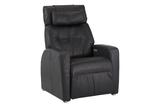 The Positive Posture Luma Designer Harness Black Leather Zero  Gravity Recliner Chair