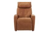 The Positive Posture Luma Designer Harness Tobacco Leather Zero  Gravity Recliner Chair