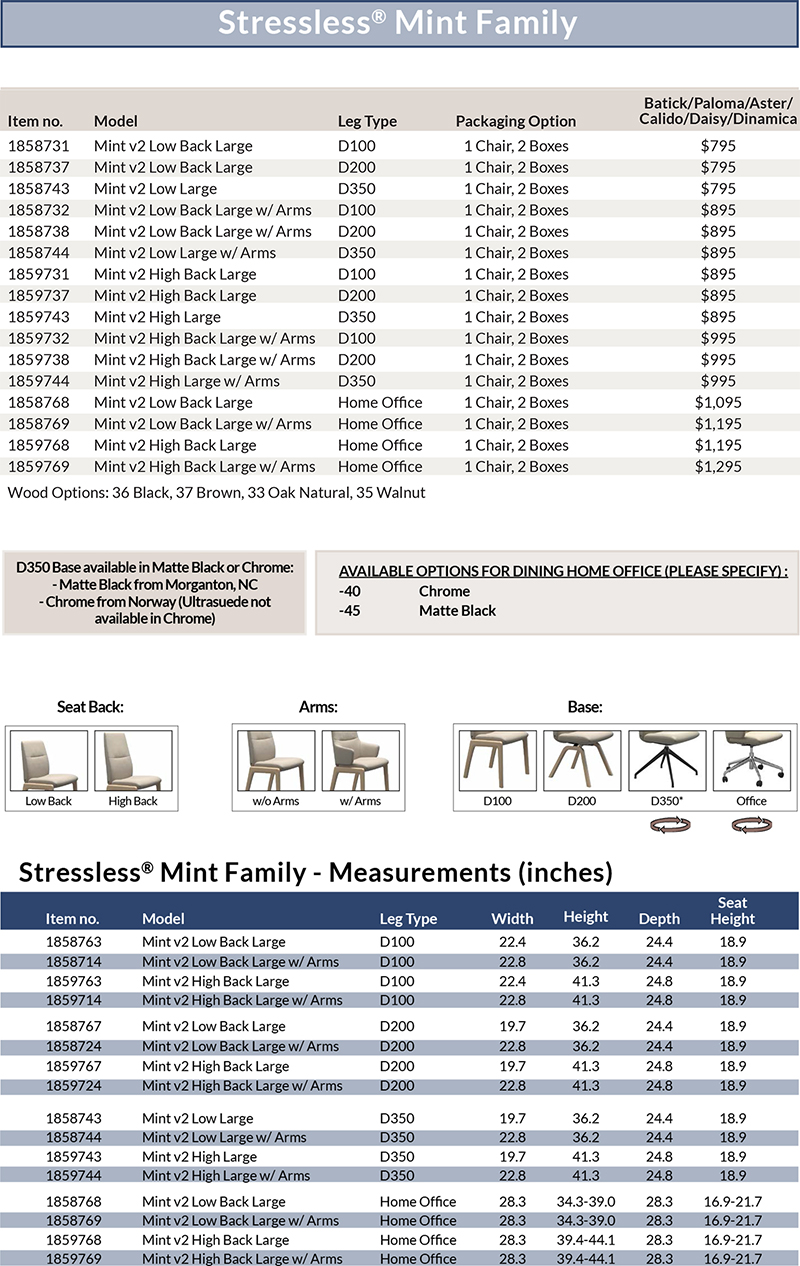 Stressless Mint Home Dining Chair