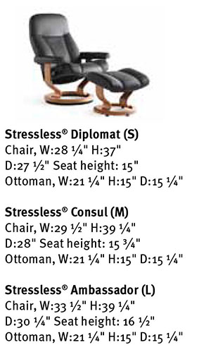 Stressless Consul Recliner Chair Ekornes Dimensions