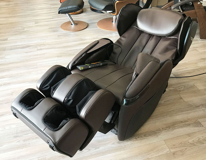 Espresso Brown Human Touch Opus 3D Massage Chair Recliner