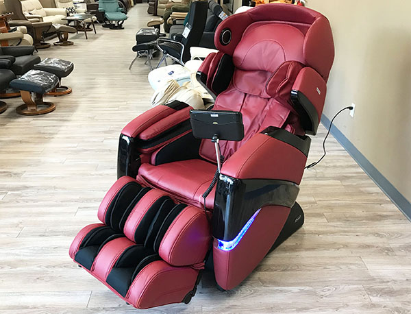 Osaki OS-3D Pro Cyber Massage Chair Recliner in Red