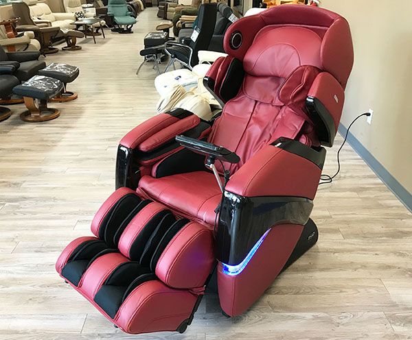 Osaki OS-3D Pro Cyber Massage Chair Recliner in Red